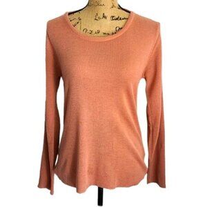 Vintage 60s 70s Orange Pullover Basic Sweater